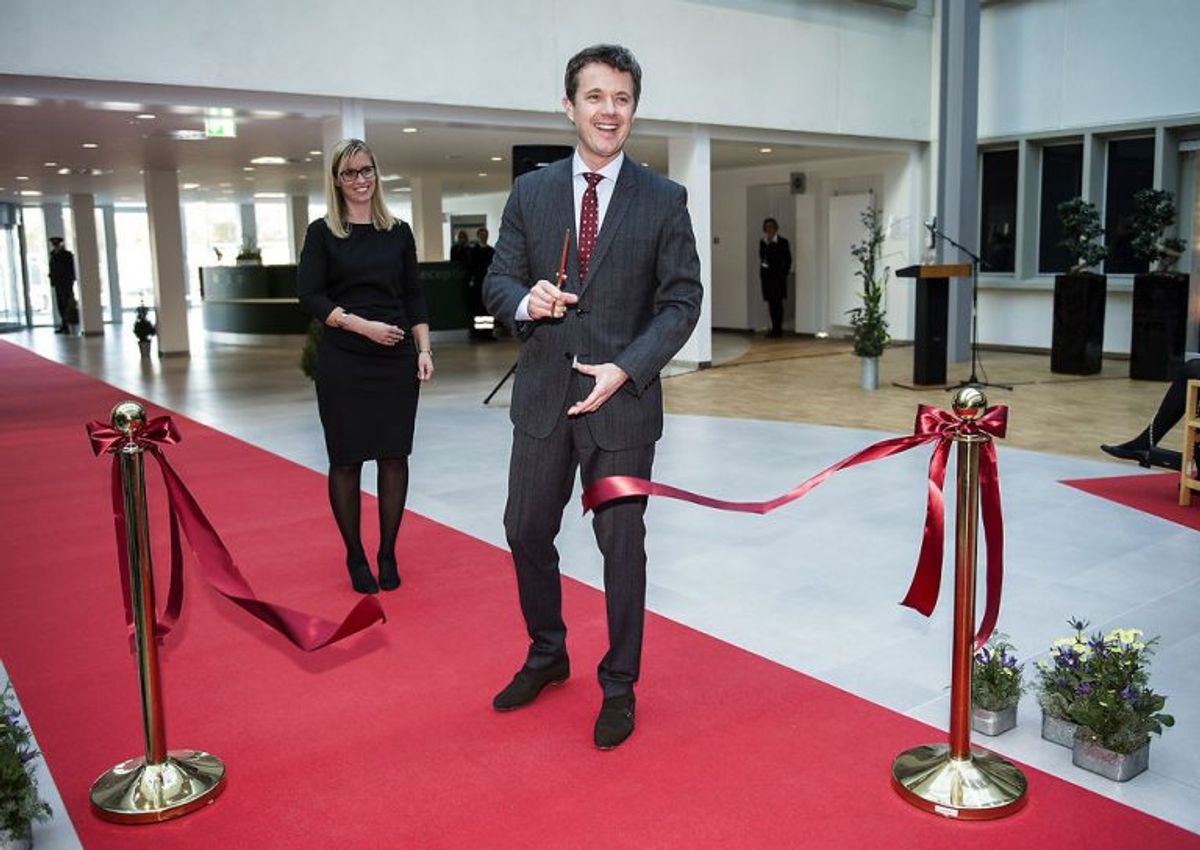 Kronprins Frederik indviede i dag Kolding Sygehus. Foto: Henning Bagger / Scanpix.
