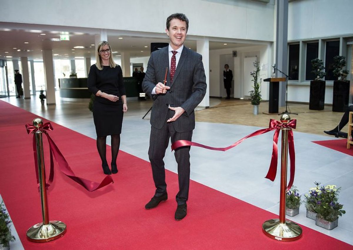 Kronprins Frederik indviede i dag Kolding Sygehus. Foto: Henning Bagger / Scanpix.