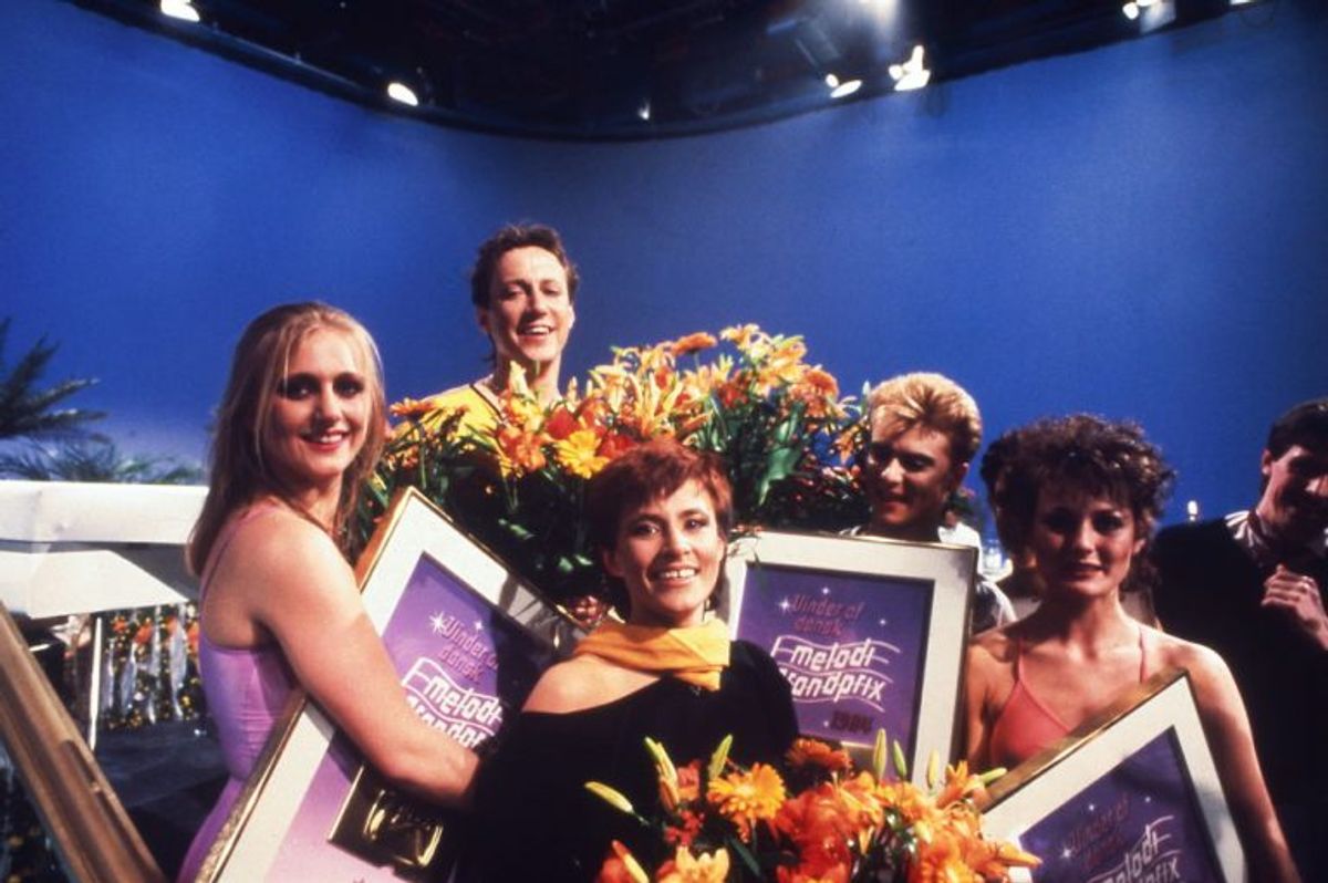 Kirsten og Søren vandt Dansk Melodi Grand Prix i 1984. Foto: Bent K Rasmussen/Scanpix (Arkivfoto)