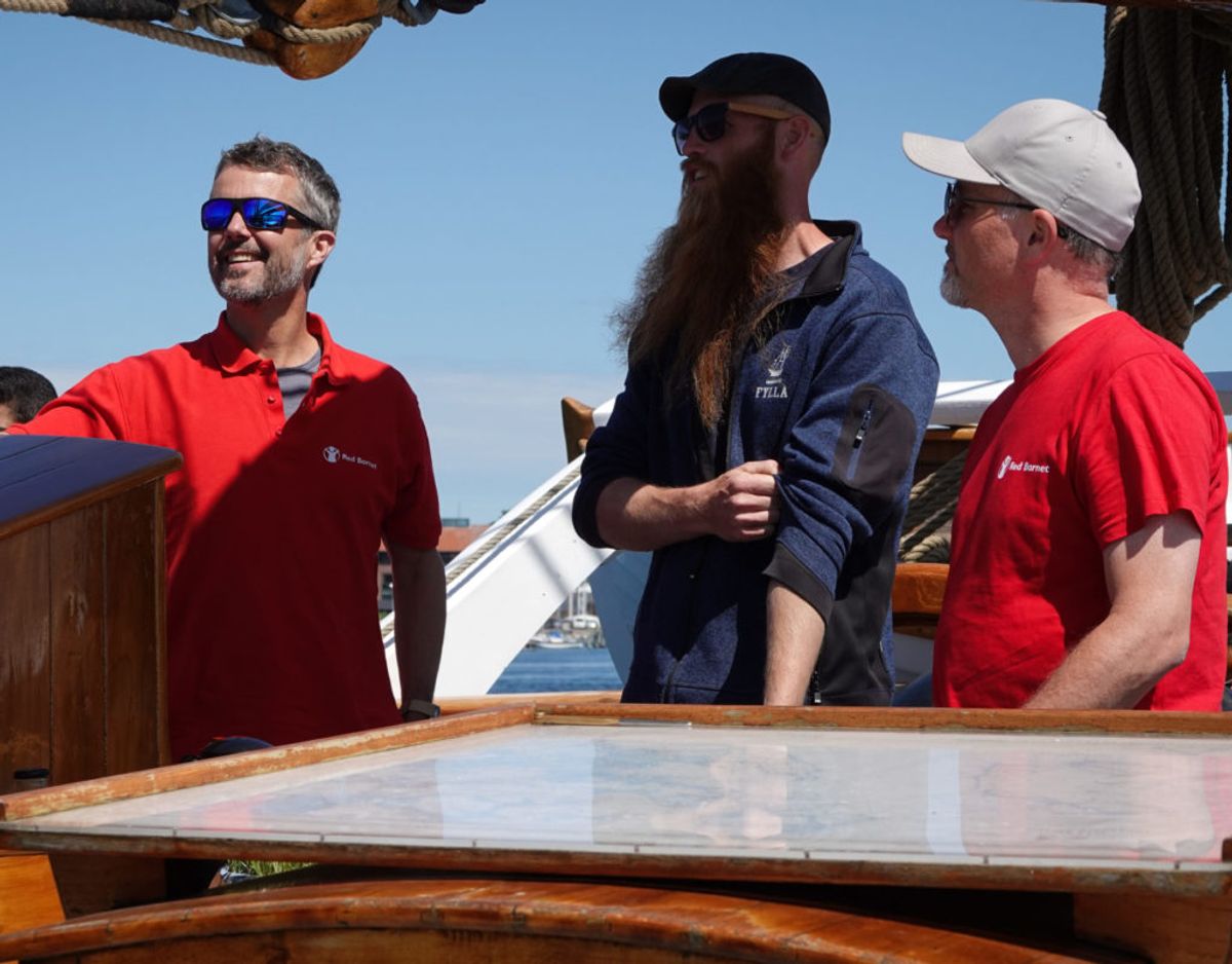 Mandag deltog kronprins Frederik i Red Barnets sommerlejr. Foto: Red Barnet/ Cathrine Hasholt