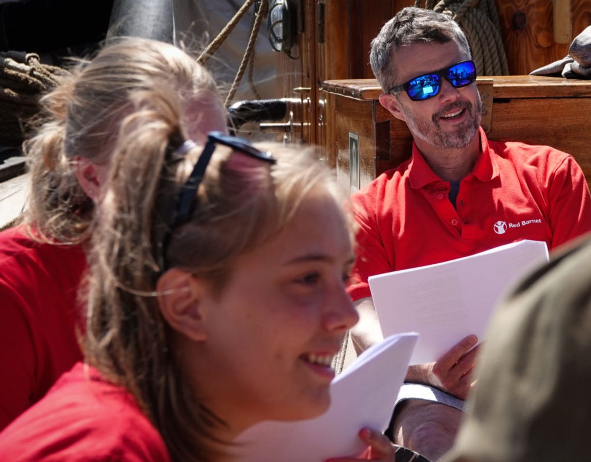 Mandag deltog kronprins Frederik i Red Barnets sommerlejr. Foto: Red Barnet/ Cathrine Hasholt