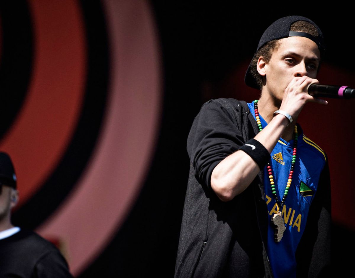 Den danske rapper Kaka bidrager med sang og egen tekst i Snoop Dogs nye sang.
Foto: Mathias Løvgreen Bojesen/Ritzau Scanpix