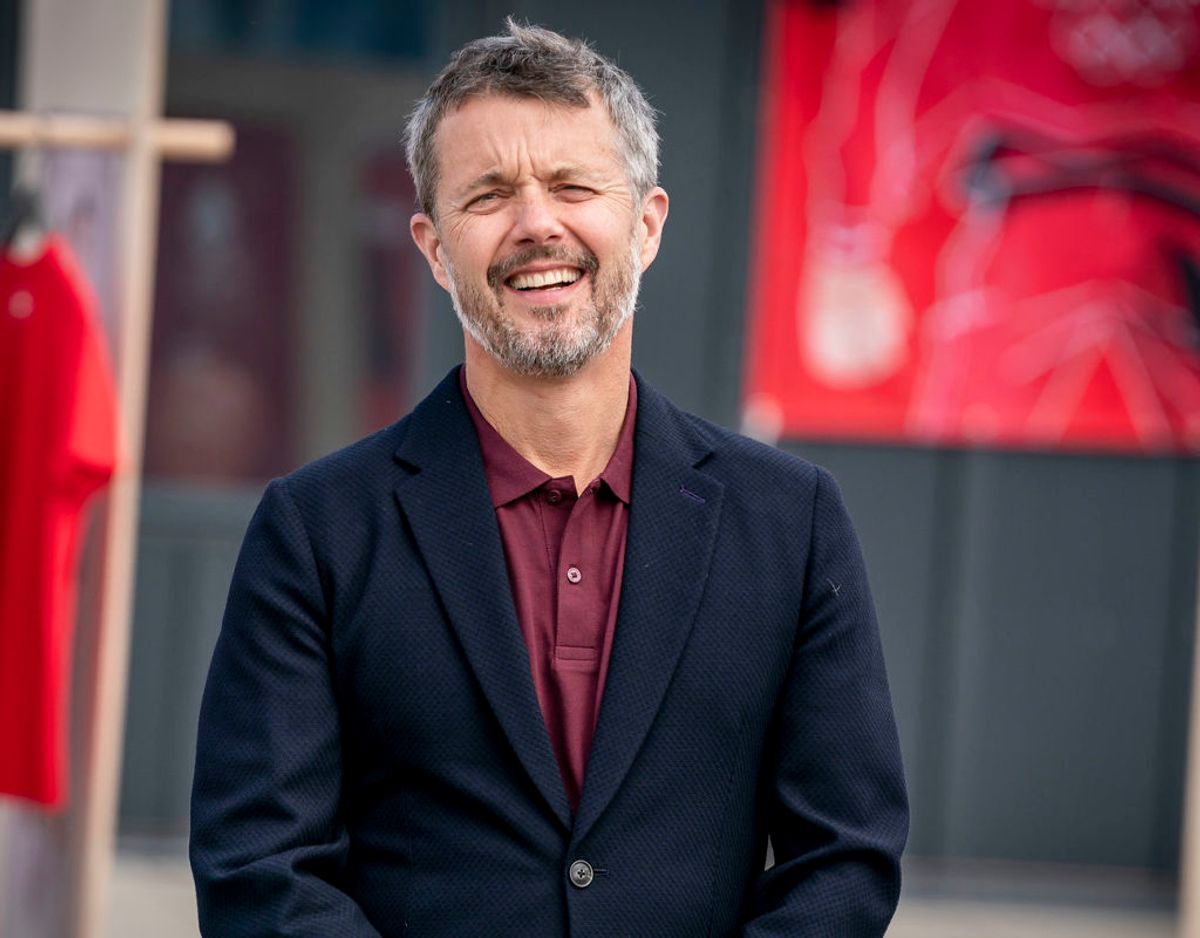 Kronprins Frederik i forbindelse med at DIF og Team Danmark offentliggøre de danske fanebærere til OL og PL i Tokyo på et pressemøde i Experimentarium i Hellerup, torsdag den 24. juni 2021.. (Foto: Mads Claus Rasmussen/Ritzau Scanpix)