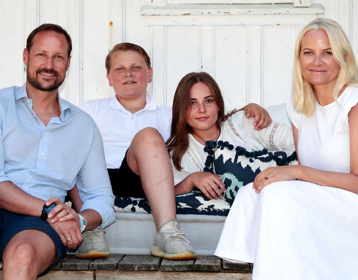 Den norske kronprinsfamilie. Foto: Lise Aserud / NTB scanpix via REUTERS