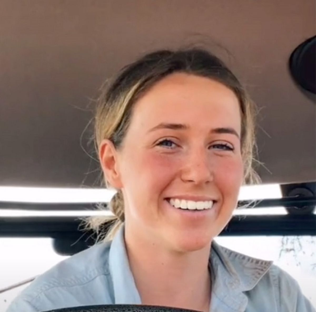 Den tasmanske landmandsdatter hittede stort på TikTok. Foto: CATIE LOANE/TikTok