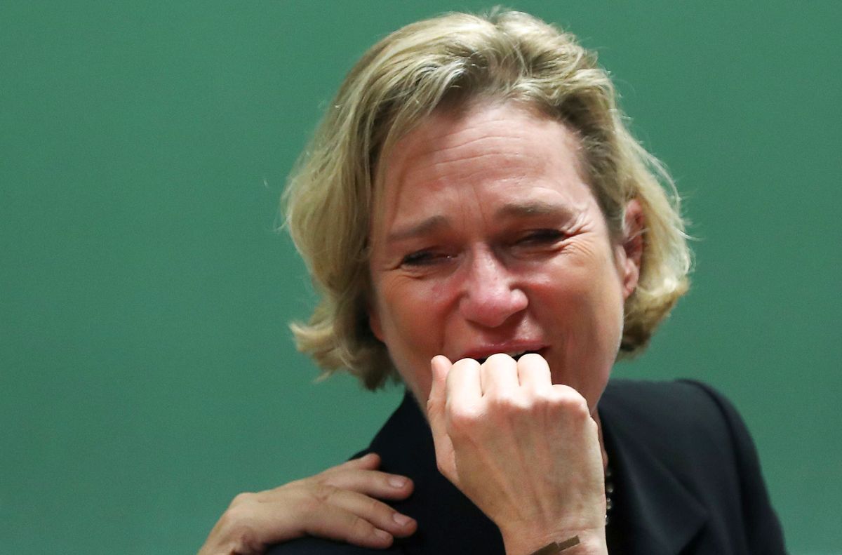 Efter års kamp blev Delphine Boel endelig anerkendt som biologisk barn af kong Albert og fik titlen prinsesse Delphine de Saxe-Cobourg. Foto: REUTERS/Yves Herman/Ritzau Scanpix