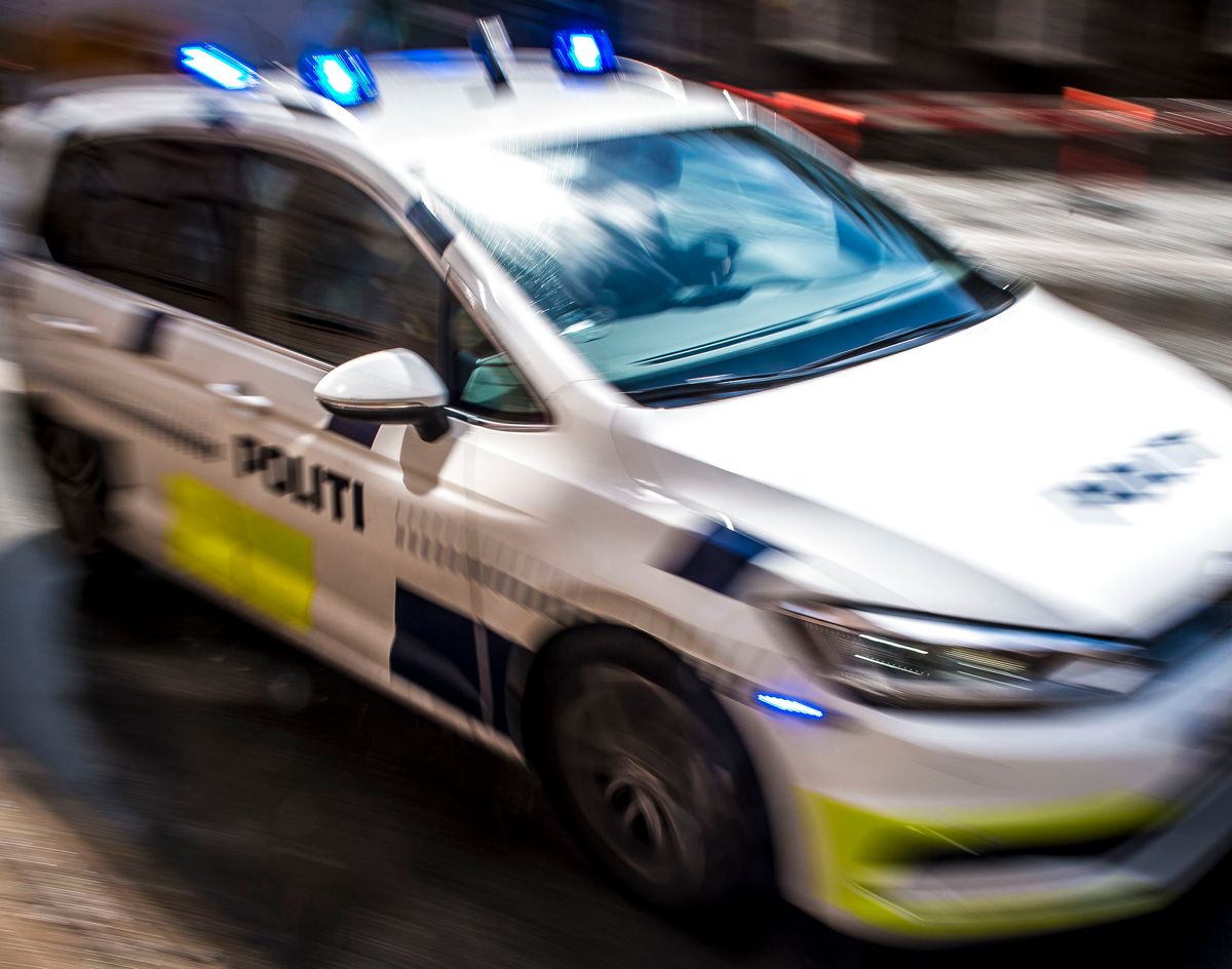 Politibil under udrykning i København, tirsdag den 7. maj 2019.