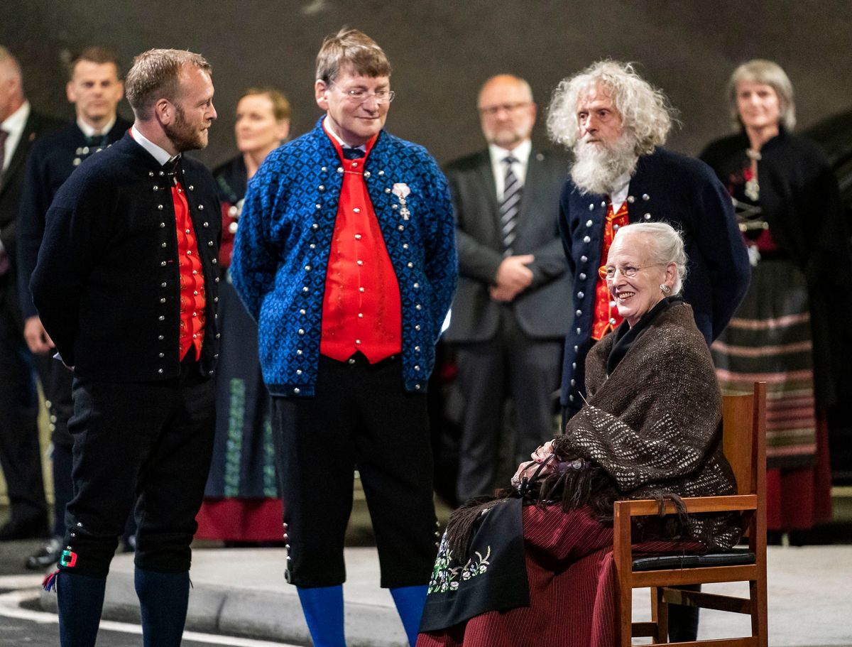 Dronning Margrethe besøger Færøerne. Her besøger familevirksomheden besøger Snældan, Færøerne, søndag den 18. juli 2021. (Foto: Hanne Juul HANNE JUUL/Ritzau Scanpix)