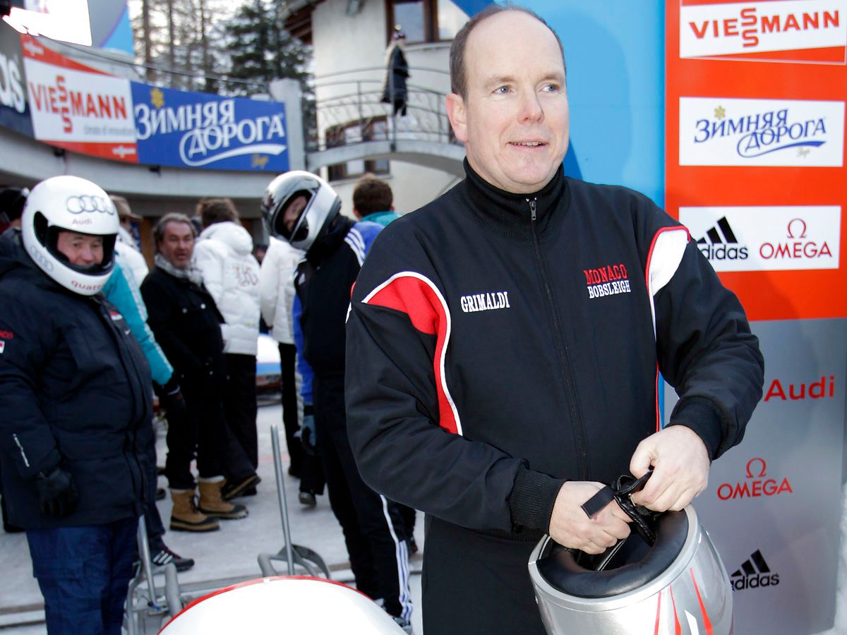 Prince Albert II af Monacohar deltaget til hele fem OL i træk i perioden 1988 til 2002 i bobslæde. Foto: REUTERS/Denis Balibouse/Ritzau Scanpix
