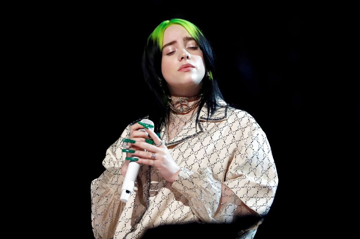 Nummer 5: Billie Eilish er et af de varmeste navne på stjernehimlen og den populære amerikaner nåede at turnere en lille smule i 2020. Indtægterne for året lød på imponerende 92,6 millioner kroner. Foto: REUTERS/Mario Anzuoni/File Photo/Ritzau Scanpix