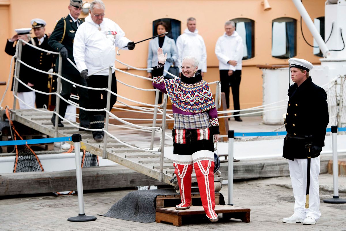 Dronning Margrethes besøg på Grønland, som skulle have fundet sted fra 24. juli til 5. august, udsættes som følge af corona, oplyser kongehuset. Arkivfoto: Linda Kastrup/Scanpix 2021