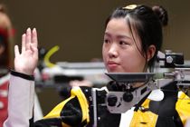 Her er første guldmedalje