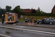 Kørte over for rødt