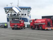 Dansk færge i dramatisk aktion