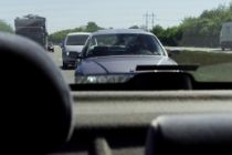 Lang kø på motorvej