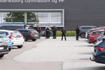 Afblæser alarm på gymnasium