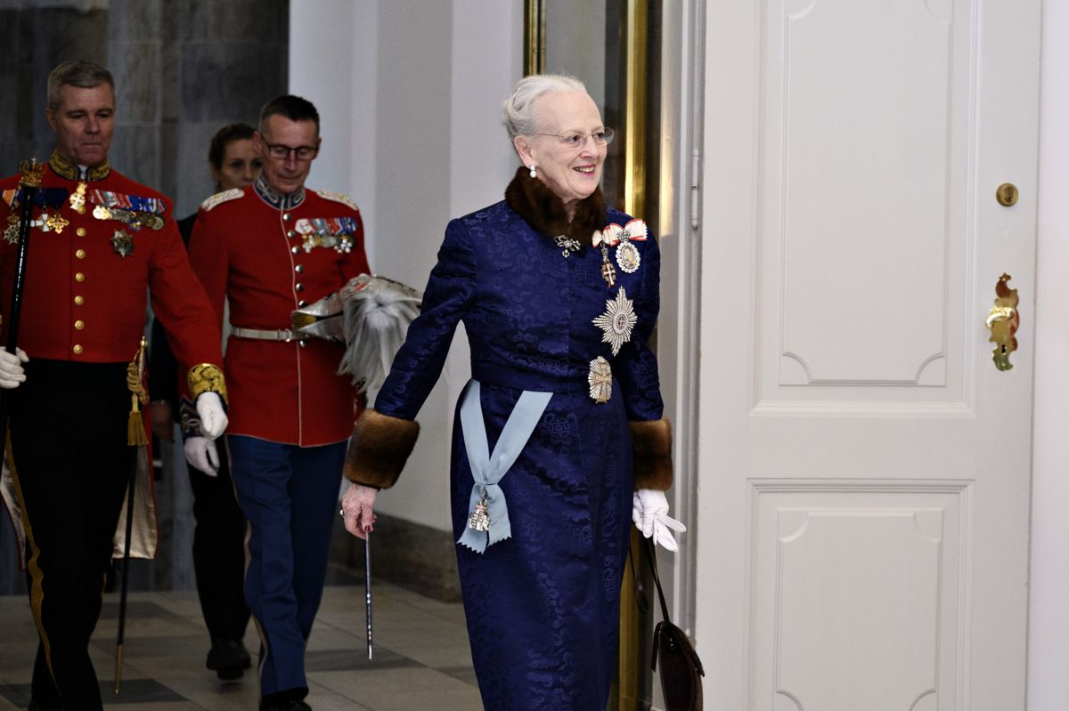 Dronning Margrethe er vært for den årlige nytårskur, der vender tilbage i 2022, efter at den måtte aflyses i 2021. (Arkivfoto)
