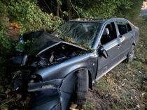 I flammer efter voldsom ulykke