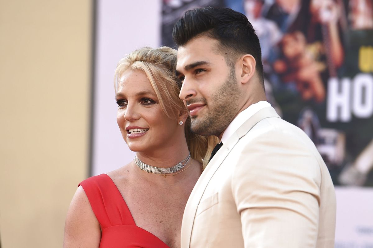 Britney Spears og Sam Asghari mødte hinanden i 2016 under indspilningen af en musikvideo. (Arkivfoto)