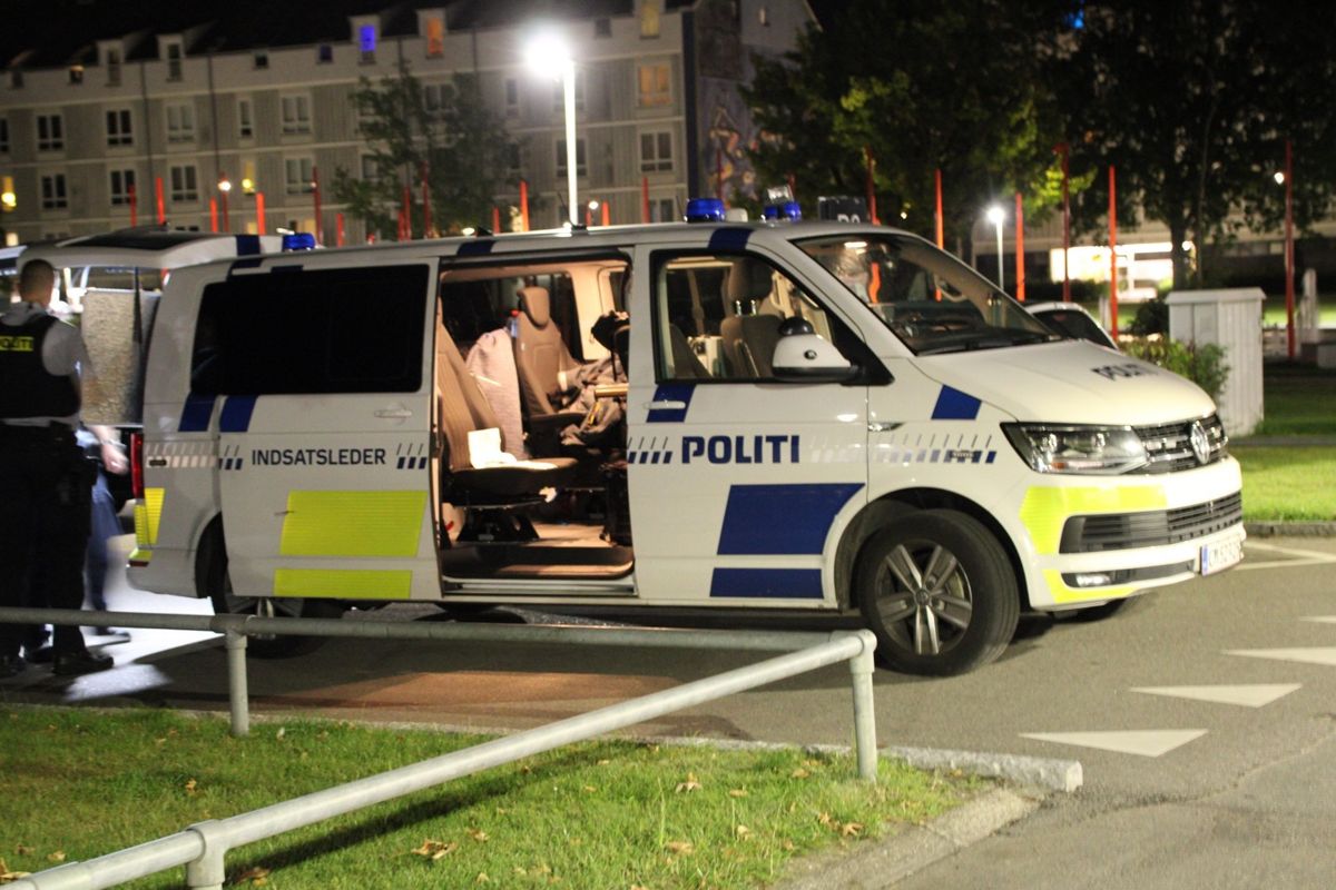 Politi er massivt til stede