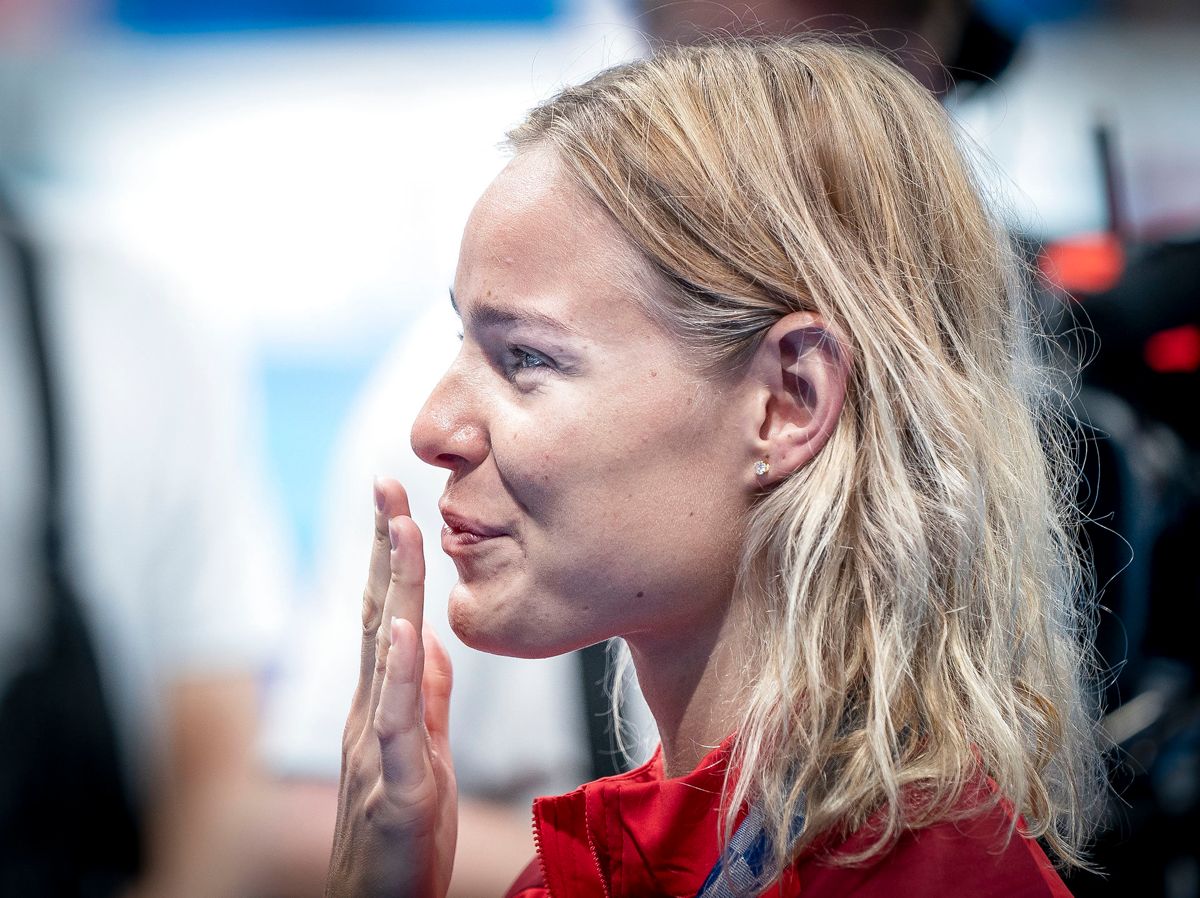 Pernille Blume har sagt ja til sin franske elitesvømmer.