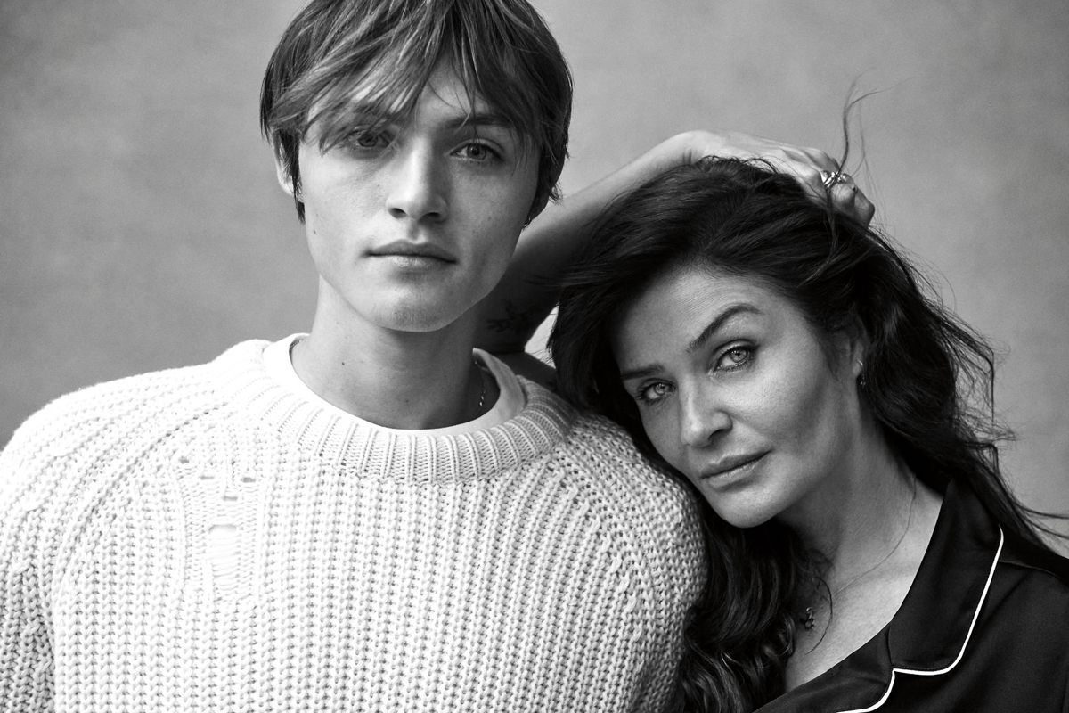 Helena Christensen og hendes 21-årige søn Mingus.