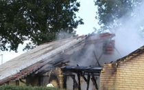 Rækkehus totalt overtændt