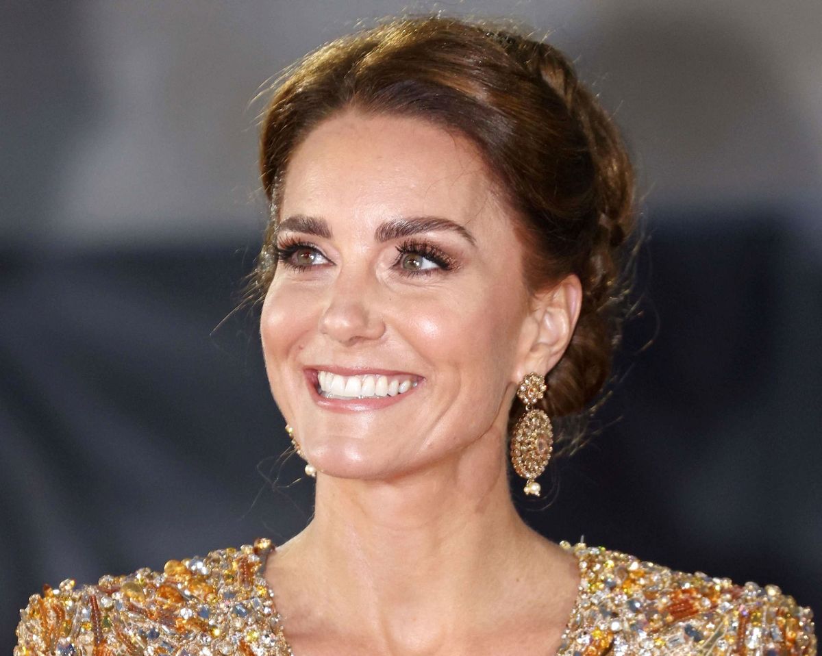 Hertuginde Kate til premieren på den nye James Bond-film 'No Time to Die'.
