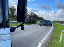 Politi massivt til stede på motorvej