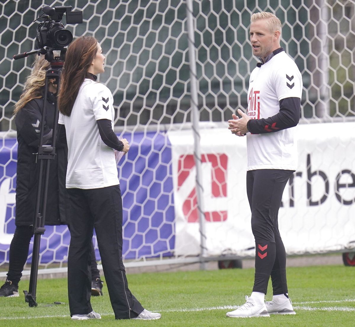 Kronprinsesse Mary og Kasper Schmeichel
