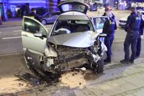 Smadret med politiet i hælene