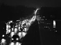 Lang kø på motorvej