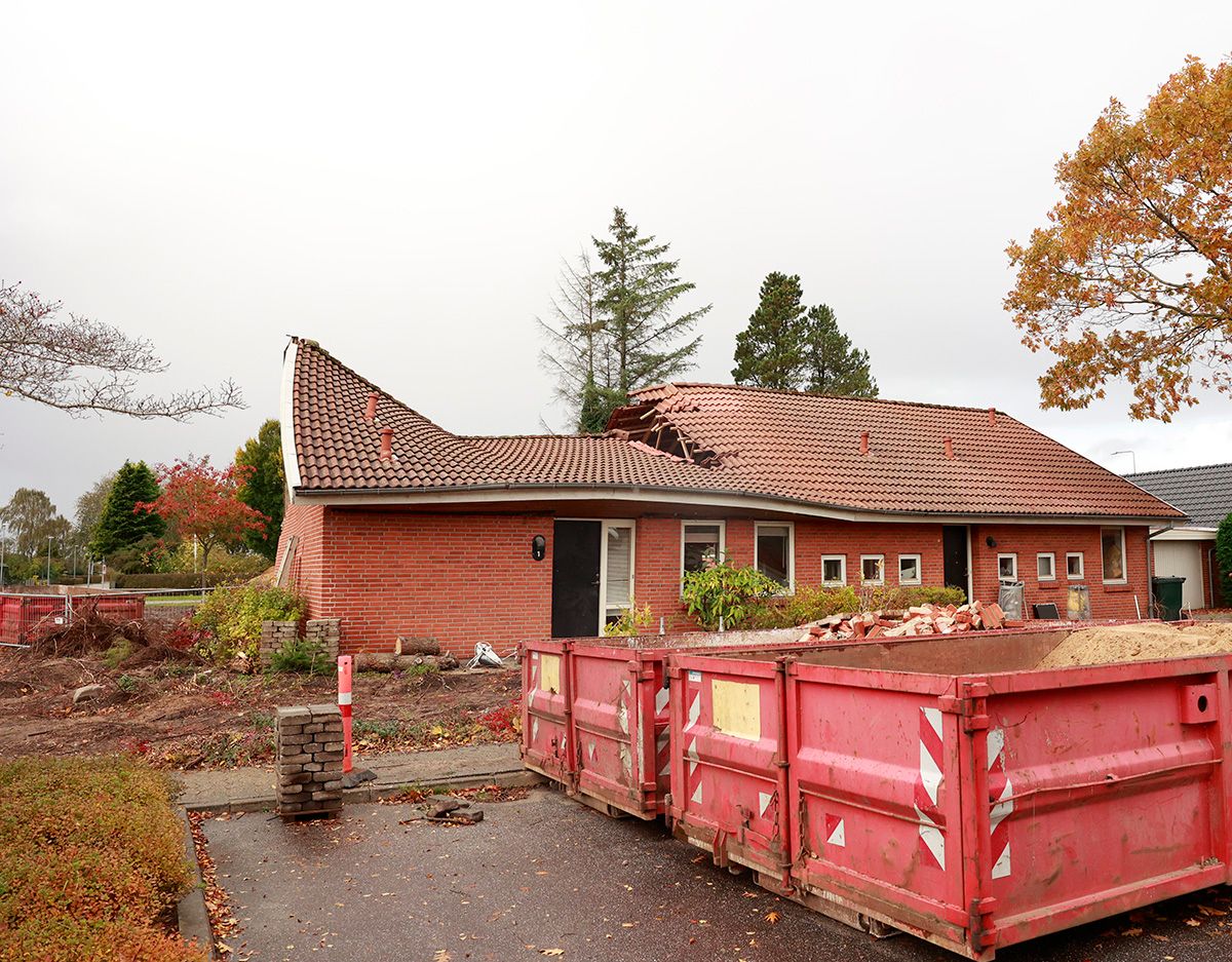 Onsdag kollapsede et hus på grund af den seneste tids massive regn.