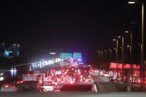 Kaos på motorvej: Timelang kø