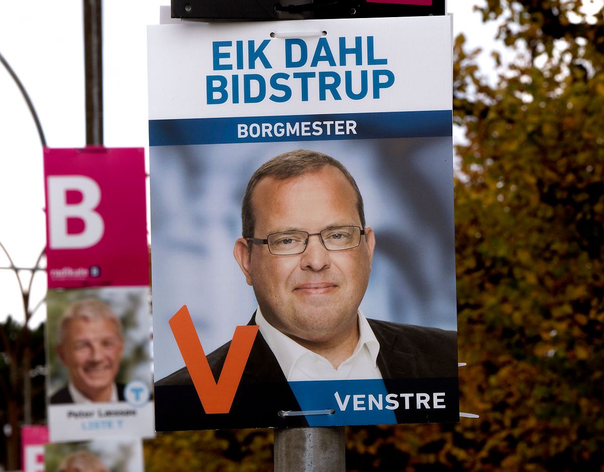 Daværende Dragør-borgmester Eik Dahl Bidstrup (V) i forbindelse med sidste kommunalvalg i 2017.