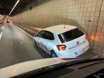 Forulykker i tunnel: Lang kø