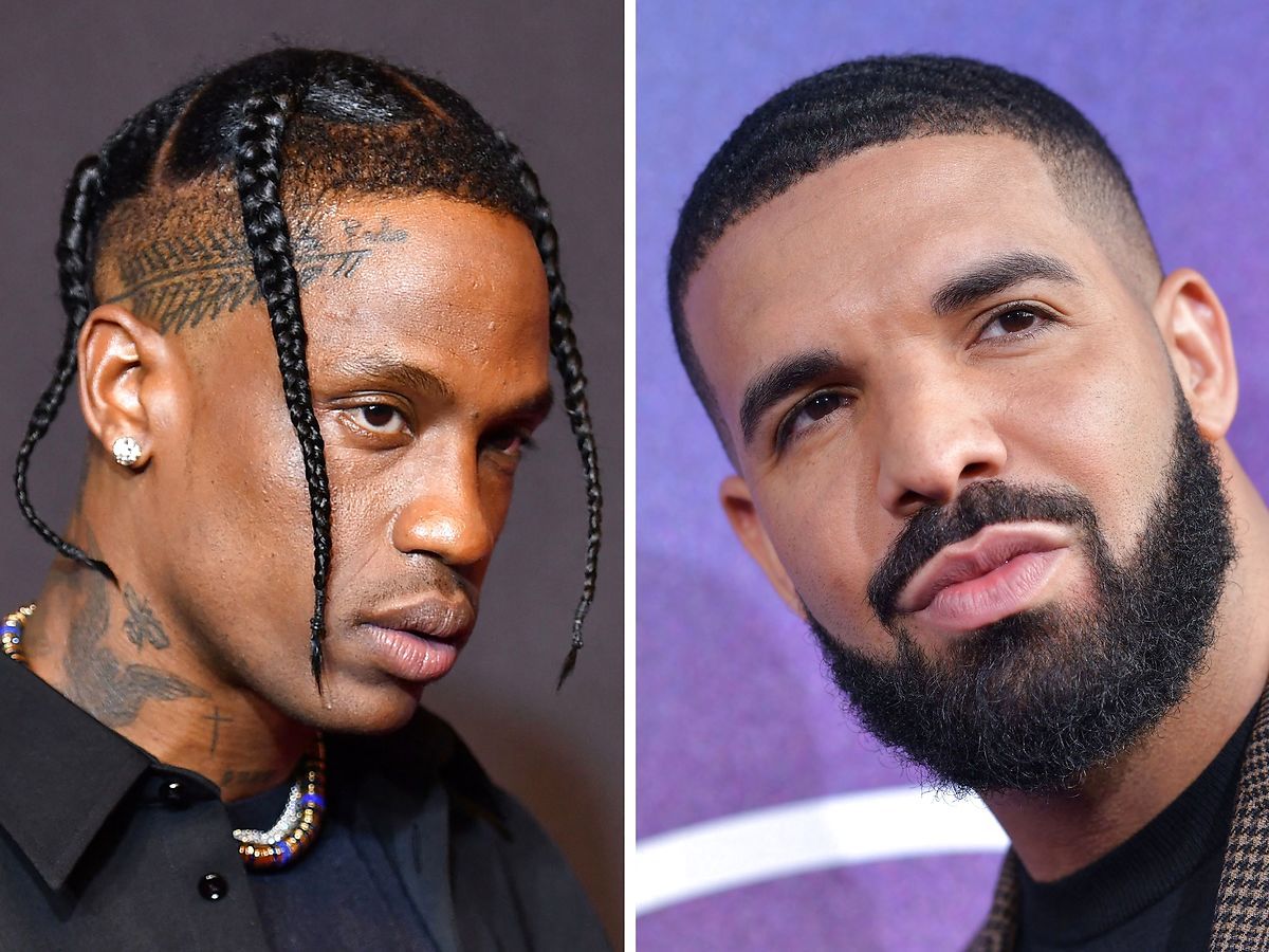 Koncertgæst sagsøger Travis Scott (tv.) og Drake (th.) efter dødsulykke