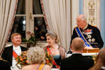 Kongen joker om sprogbøvl