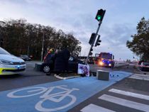 På hospitalet efter sammenstød