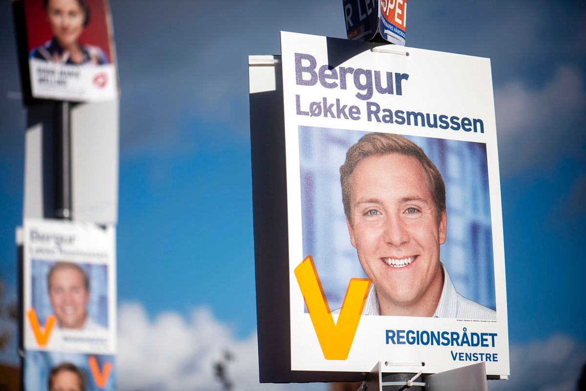 Valgplakat for Bergur Løkke Rasmussen.