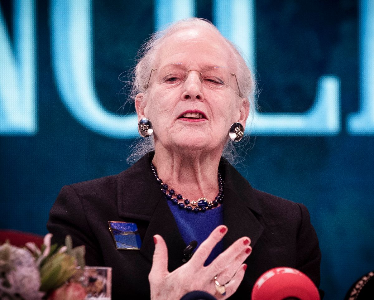 Dronning Margrethe ses her ved pressemødet i Tivoli onsdag den 24. november.