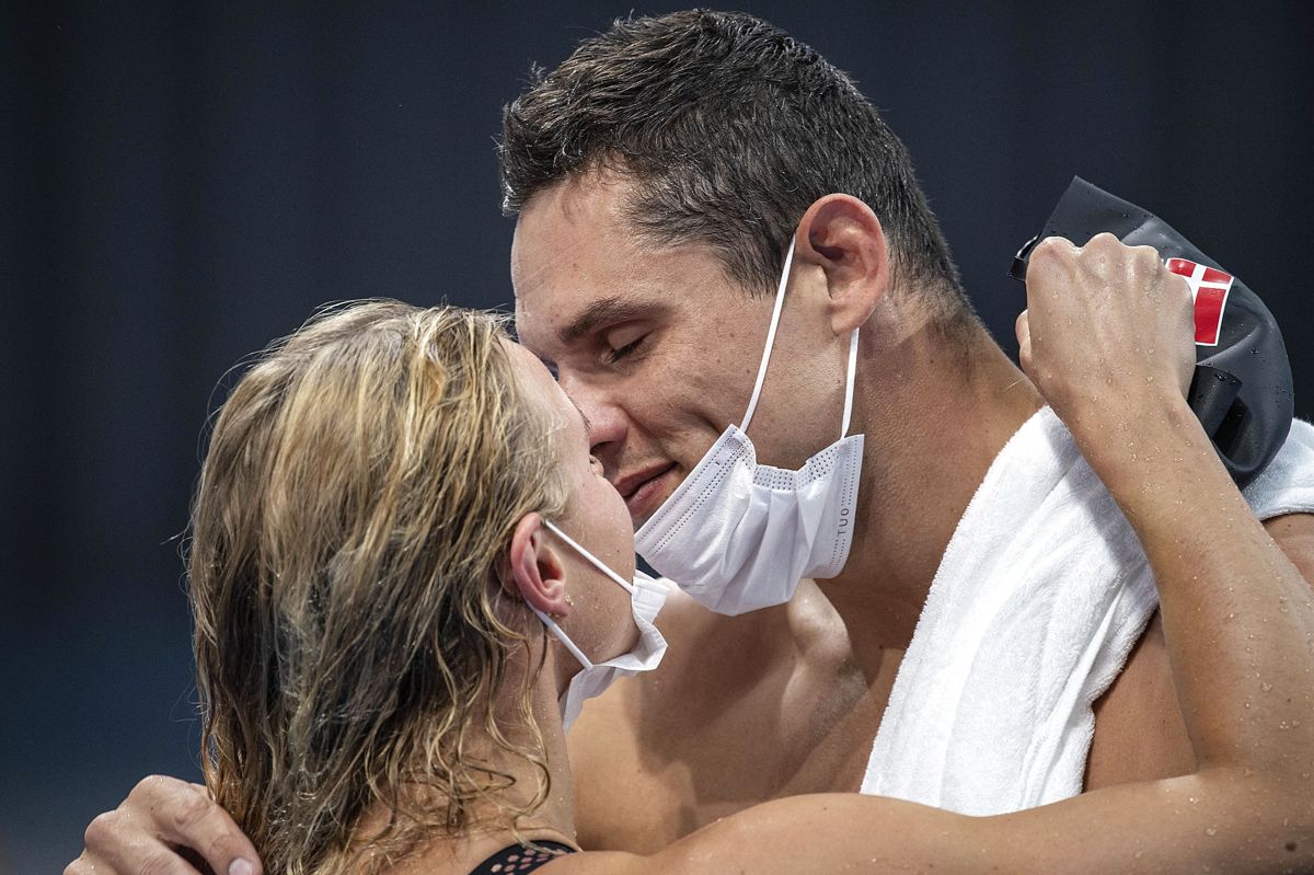 Ved årets OL i Tokyo vandt Pernille Blume en bronzemedalje i kvindernes 50 meter fri, mens hendes kæreste, den franske svømmer Florent Manaudou, vandt sølv i mændenes 50 meter fri. Ganske kort tid efter friede han under en middag i Paris. (Arkivfoto).