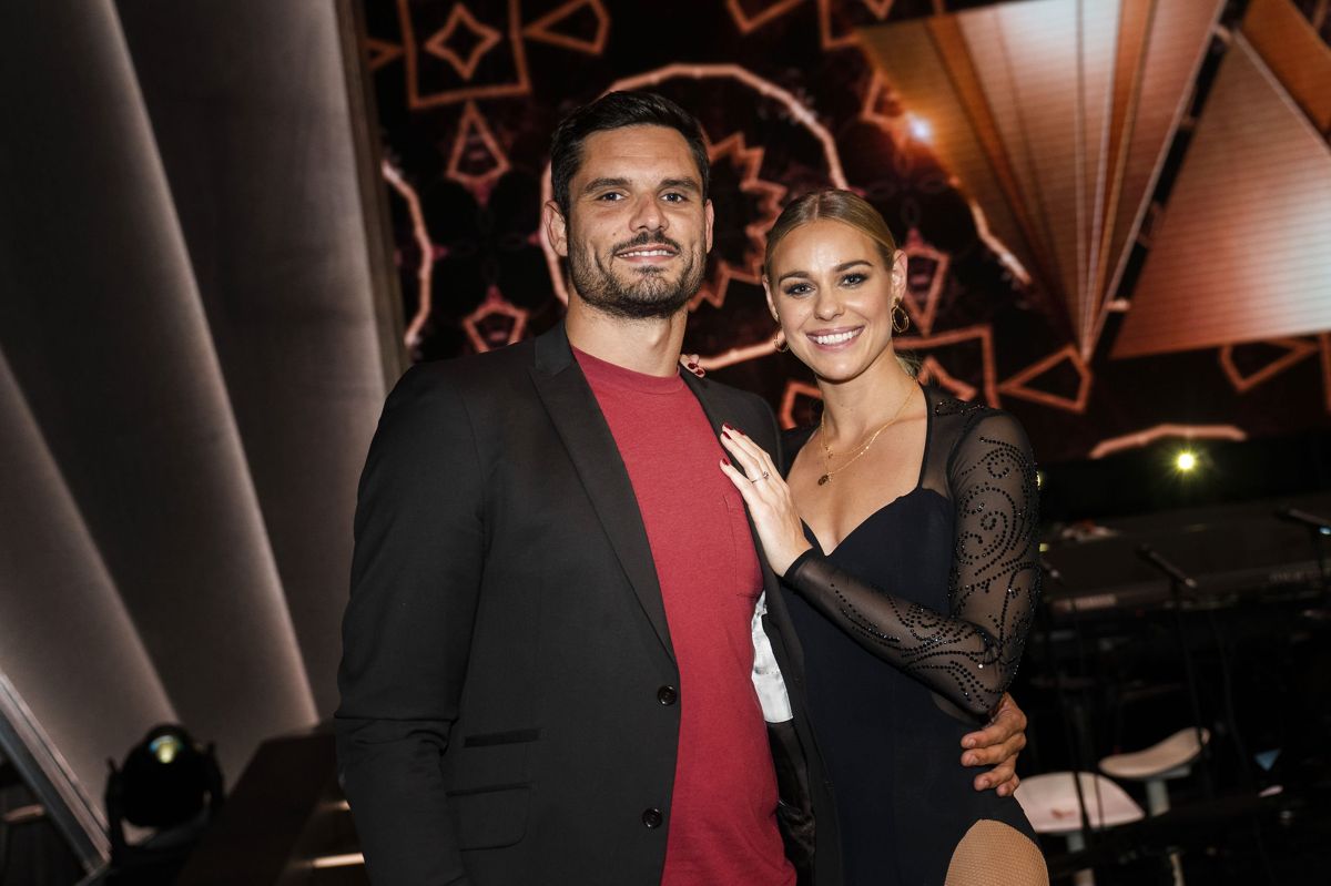 Det er ikke meget, Pernille Blume har set sin franske forlovede, Florent Manaudou, under "Vild med dans". Han var forbi studiet i program seks og så Pernille Blumes rumba. Til finalen er han dog også på plads, afslører svømmestjernen. (Arkivfoto).