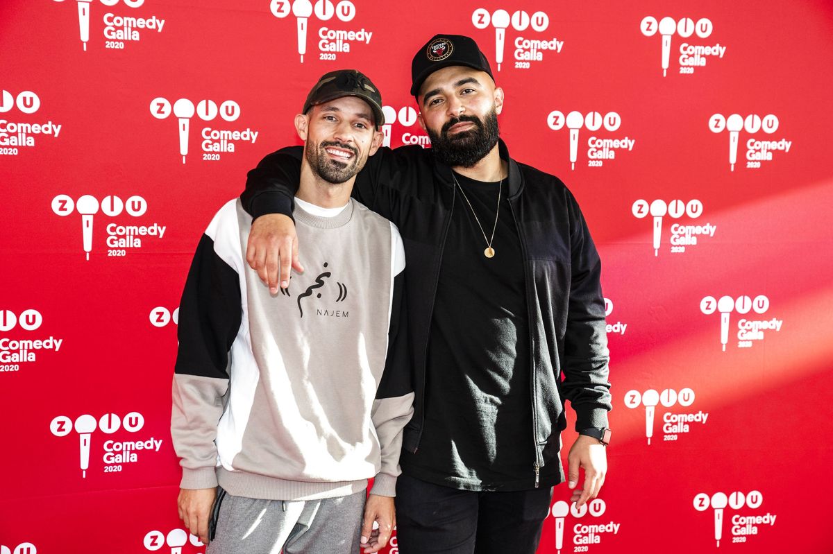 Sammen med makkeren Hadi Ka-Koush stopper Joel Hyrland med at optræde som Adam & Noah og runder satireeventyret af med afskedsturnéen "Farvel og Tjak". Duoen splitter nemlig op for at kaste sig over nye projekter hver for sig. (Arkivfoto).