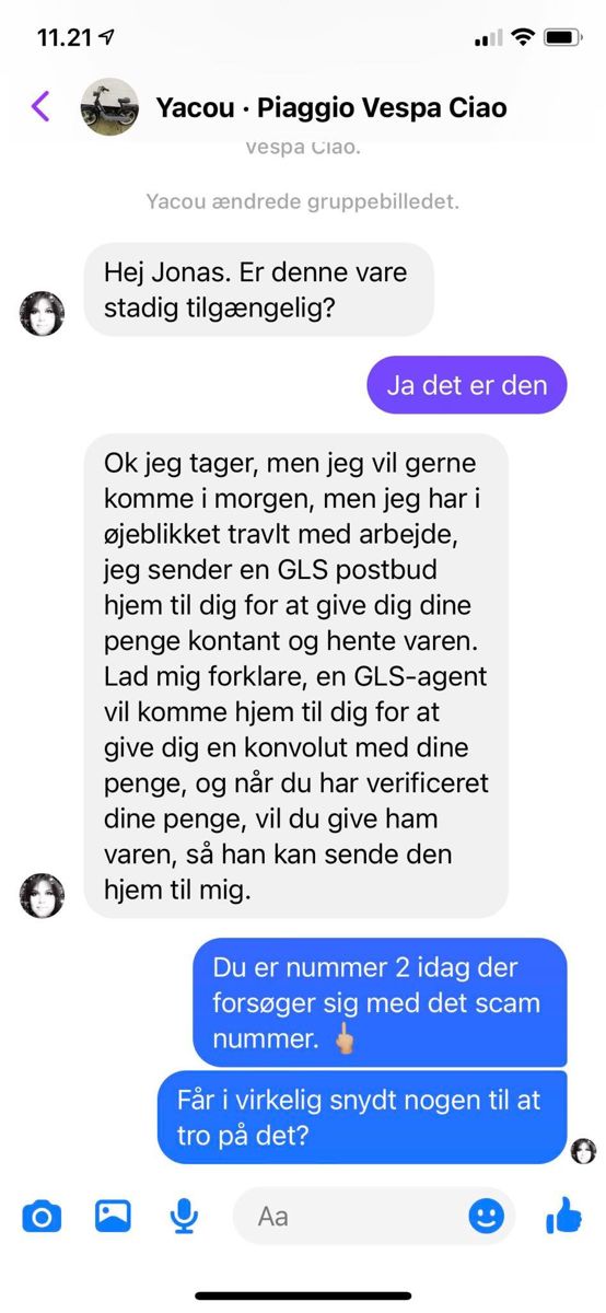 Jonas Dahlerup fra Randers er en af dem, der er blevet forsøgt snydt på Facebook Marketplace.