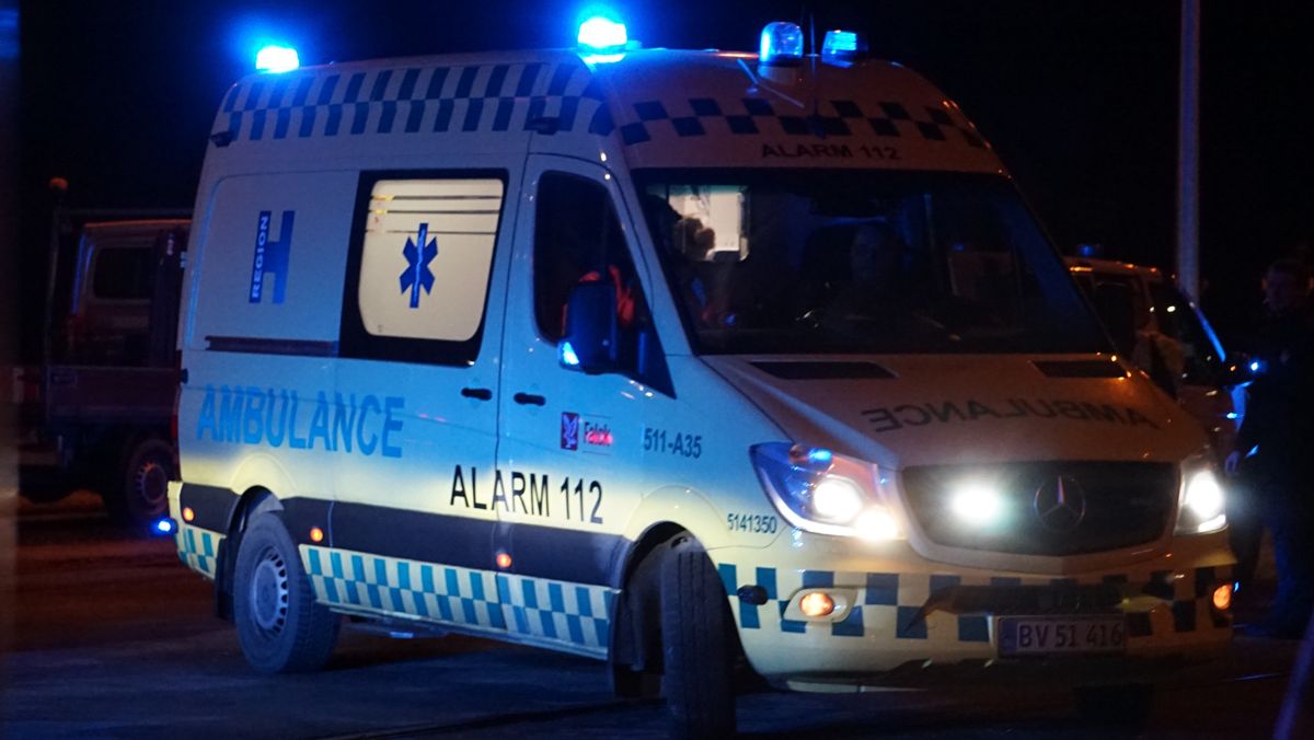 Manden blev hastet til Traumecentret på Rigshospitalet.