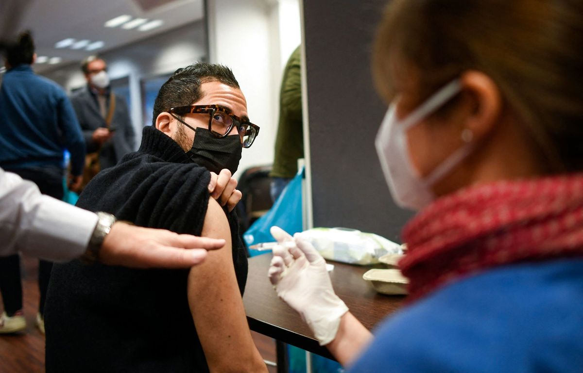 Billeder fra et vaccinecenter i Dusseldorf