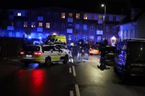 Politi massivt til stede