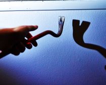 Røvede udsatte med koben