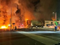 Ramte hus med 35.000 liter benzin